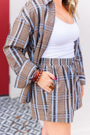 Bluewood Plaid Shorts Aureum