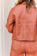 Washed Rose Leather Jacket Strut & Bolt