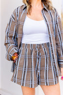 Bluewood Plaid Shorts Aureum