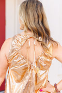 Claira Metallic Mini Dress Ciebon