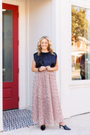 Mauve Blossom Tulle Skirt in February