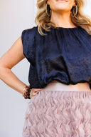 Mauve Blossom Tulle Skirt in February