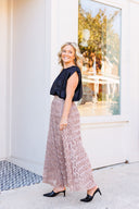 Mauve Blossom Tulle Skirt in February