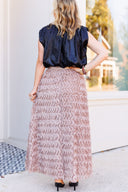 Mauve Blossom Tulle Skirt in February