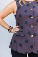 The Cocoa Polka Vest Aureum