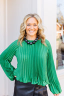 Pleated Raglan Blouse Ciebon