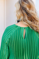 Pleated Raglan Blouse Ciebon