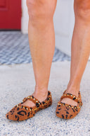 Leopard Sherpa Mary Janes Vintage Havana
