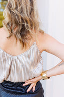 Shine Bright Pleated Tank in February