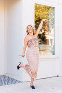 Champagne Dreams Sequin Fringe Dress Ciebon