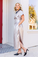 The Silkstone Midi Dress Entro