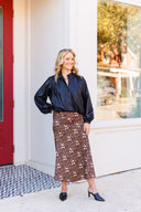 Leopard Slinky Skirt Laundry Dae