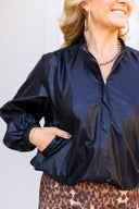 Leather Bomber Jacket PINCH