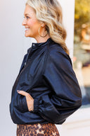 Leather Bomber Jacket PINCH