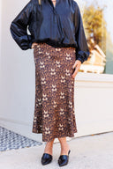 Leopard Slinky Skirt Laundry Dae