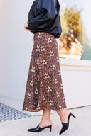 Leopard Slinky Skirt Laundry Dae