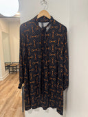 In the Reins Tie-Neck Dress Rodeo Hippie