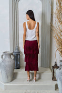 Fringe Sweater Skirt Lalavon