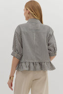 The Classic Ruffle Stripe Top