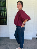 Cabernet Bubble Blouse Entro