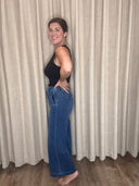 High Rise Crop Wide Leg Jeans