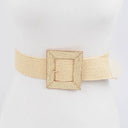 Square Buckle Stretch Belt