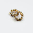 Textured Pearl Huggie Hoops - WATERPROOF Pretty Simple