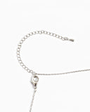 Two Tone Pearl Cross Necklace