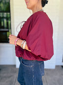 Cabernet Bubble Blouse Entro