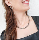 Twisted Rhinestone Statement Necklace