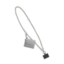 Clip & Go Crossbody Phone Strap w/ Pouch - Metal Chain