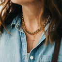 Modern Cross Necklace - WATERPROOF Pretty Simple