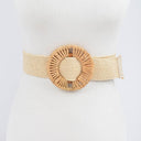 Handmade Bamboo Buckle Straw Belt