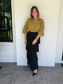 The After Hours Fringe Sweater Skirt Lalavon