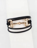 B26214 Equestrian Link Faux Leather Magnetic Closure BR Pretty Persuasions