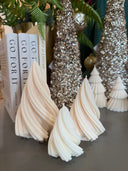 Traditional Blocked Christmas Tree Candle Gilded Signature