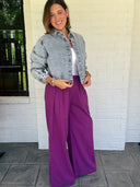 The Perfect Layer Cropped Denim Button-Down Risen