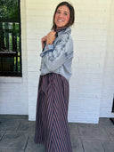 The Perfect Layer Cropped Denim Button-Down Risen
