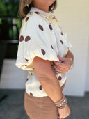 Dot Your Average Polka Dot Blouse Entro