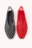 ASHLEY-1 BREATHABLE MESH SOFT PVC JELLY SLIP ON FLATS CCOCCI