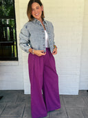 The Perfect Layer Cropped Denim Button-Down Risen