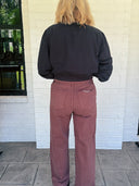 Buckle Up Chocolate Wide Leg Jeans | Risen Risen