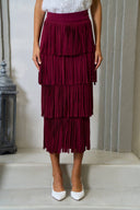 Fringe Sweater Skirt Lalavon