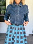 The Cool Girl Denim Bomber Jacket Risen