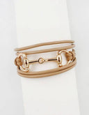 B26214 Equestrian Link Faux Leather Magnetic Closure BR Pretty Persuasions