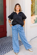 Light Wash Pleated Denim - Laundry Dae
