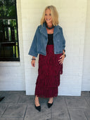 The After Hours Fringe Sweater Skirt Lalavon