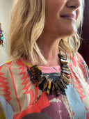 Tortoise Bone Bib Necklace Laundry Dae