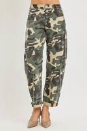 Worn-In Camo Barrel Jean Risen
