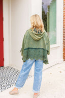 Washed Terry Eyelet Sweatshirt